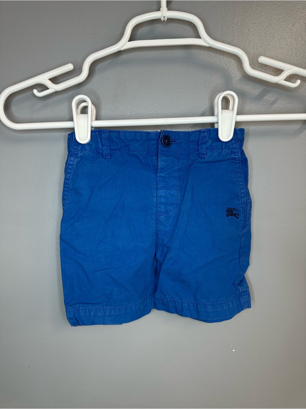 Burberry boys blue chino shorts elastic waist size 12 months